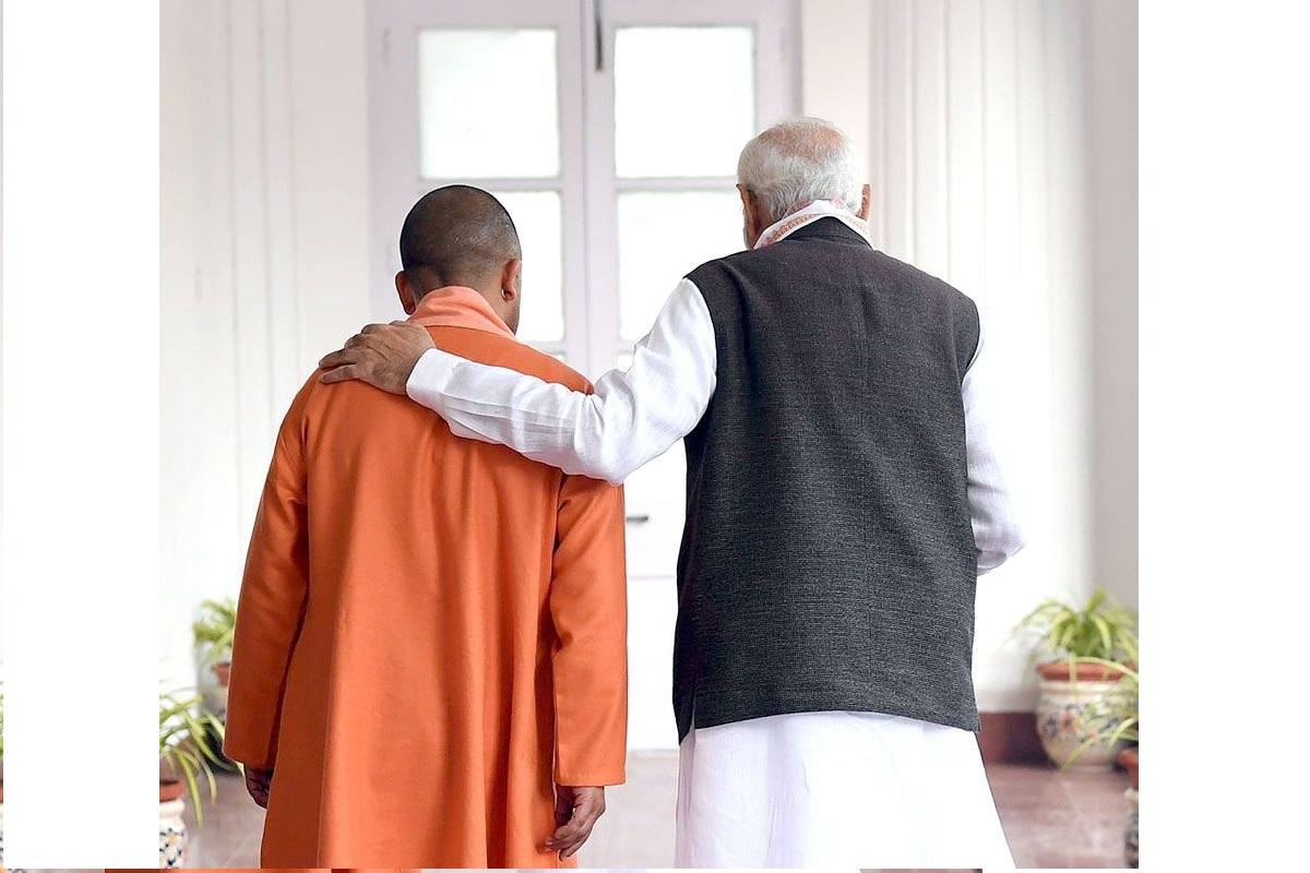 modi yogi fractional fight this photo is taken from thestateman