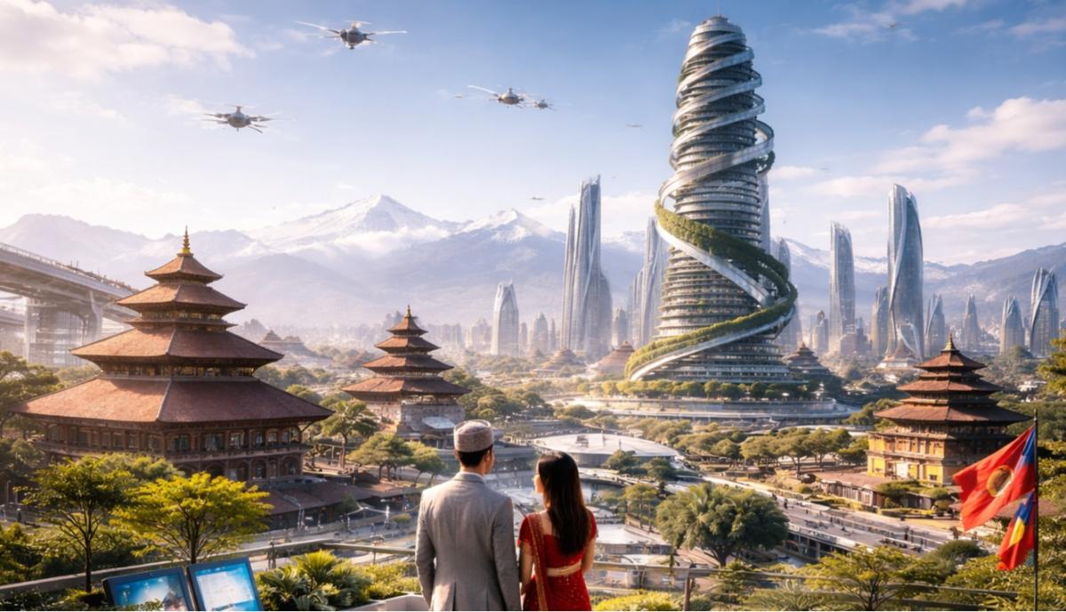 It is an image created by AI